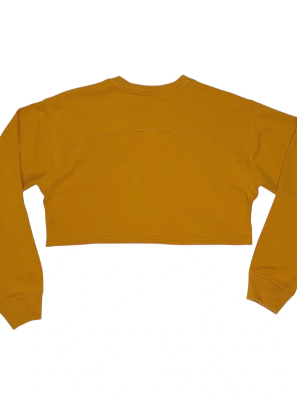 Lululemon All Yours Cropped Long Sleeve Crew in Fools Gold Size 6